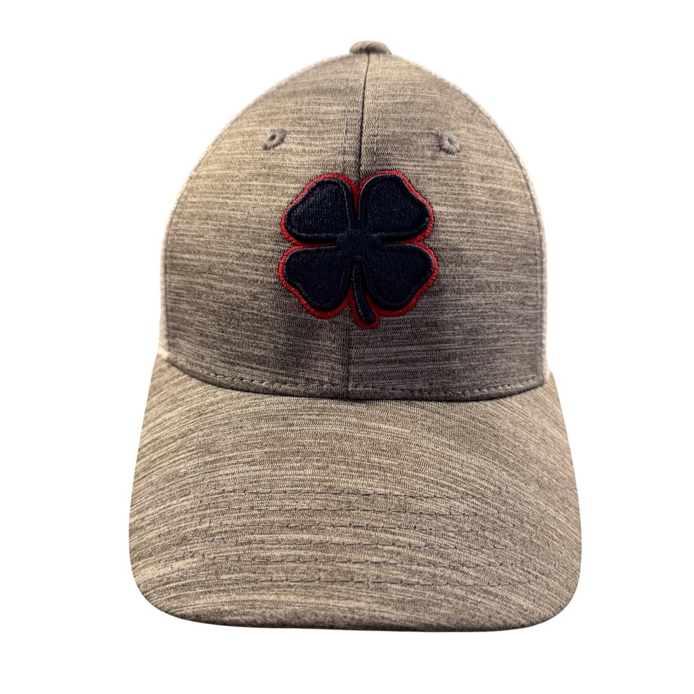 Black Clover Live Lucky Gray White Trucker Hat Fallen Oak Golf Fitted Cap S/M